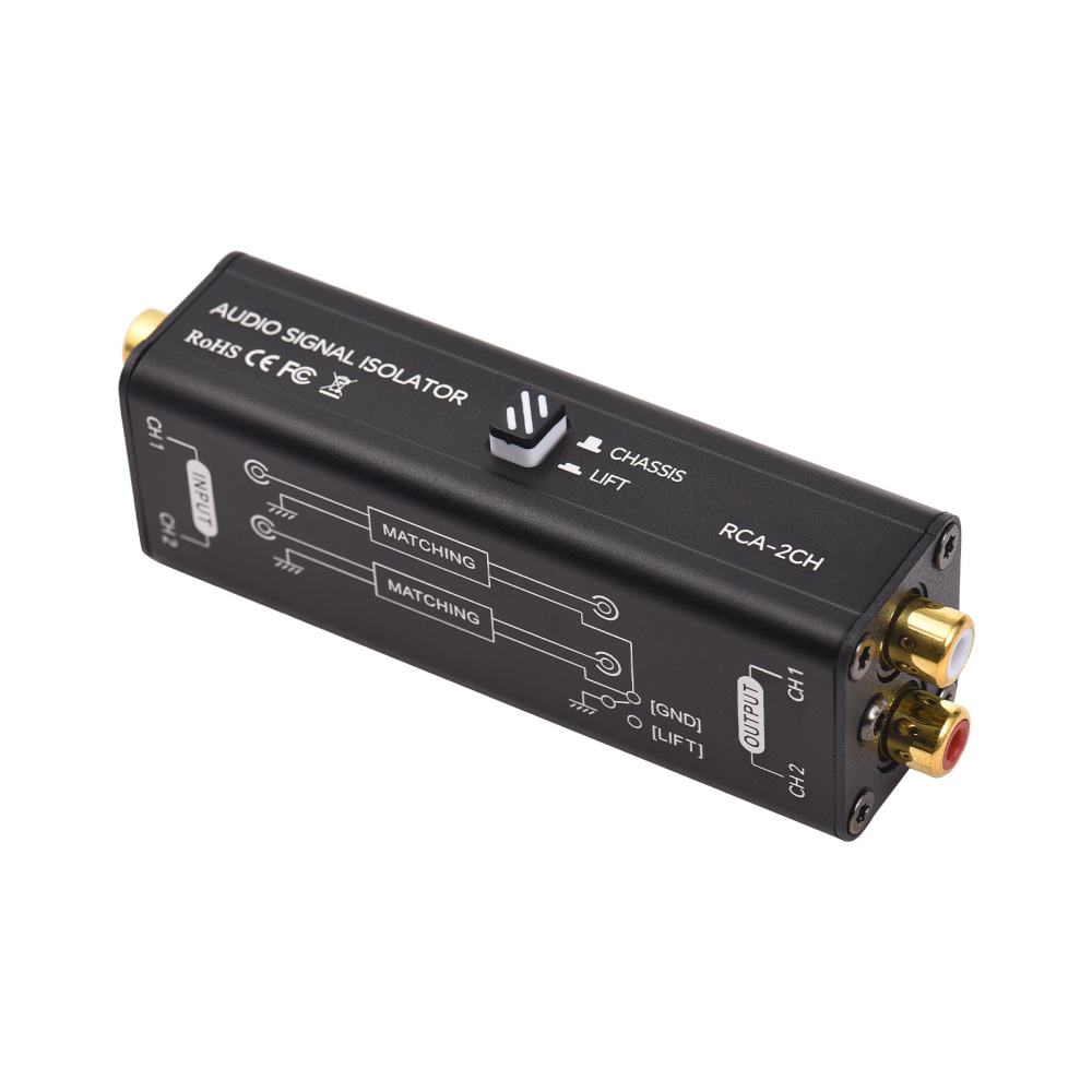 Audio Music Isolator - Isolator Loop tanah RCA 2 saluran