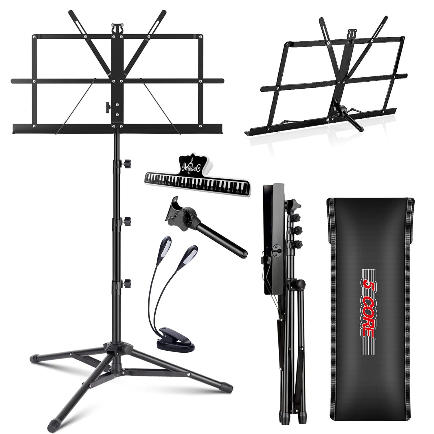 Music Stand Folding - Stand Musik 5 Core Untuk Not