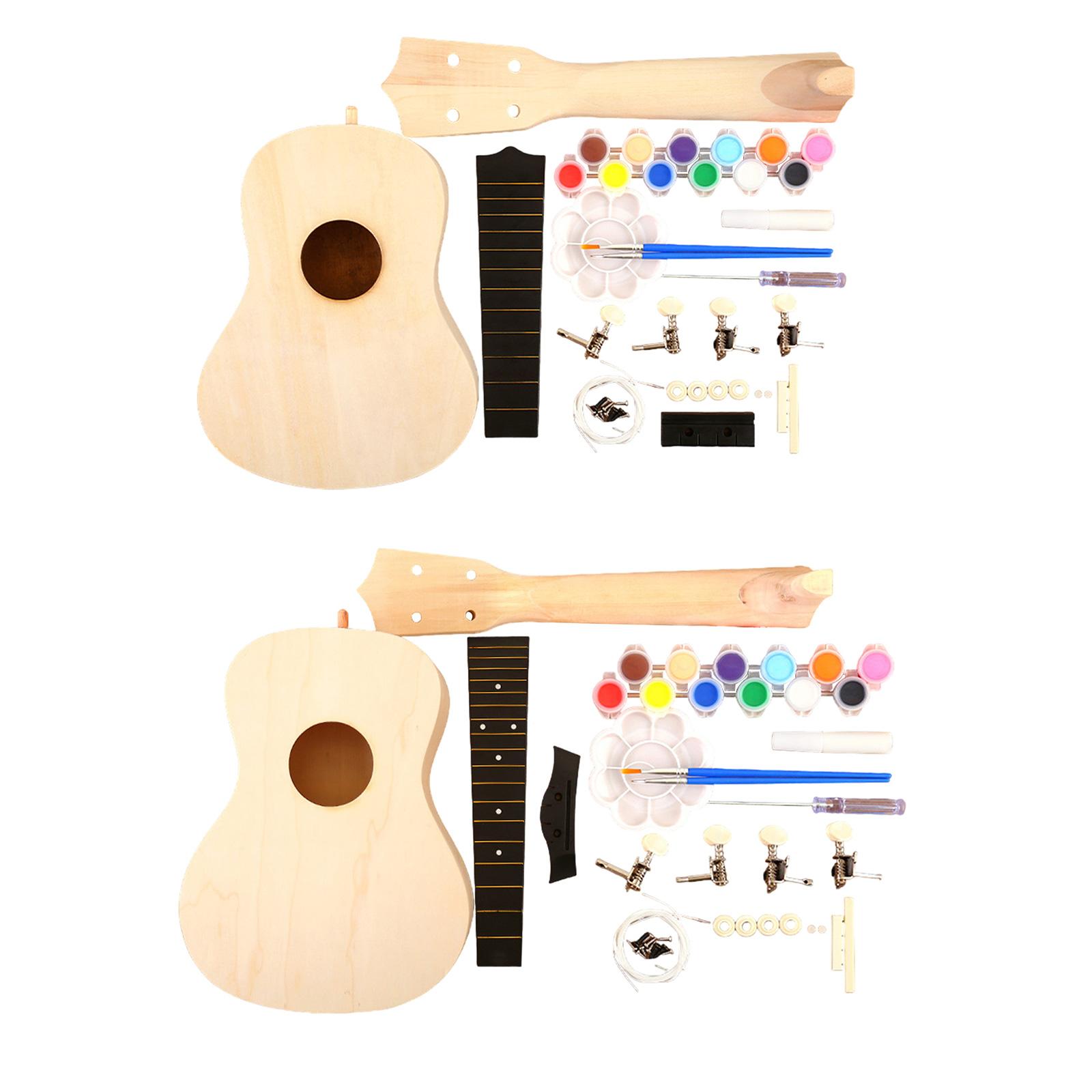Ukulele Beginner Kit - Kit Ukulele DIY Kerajinan Tangan Pemula