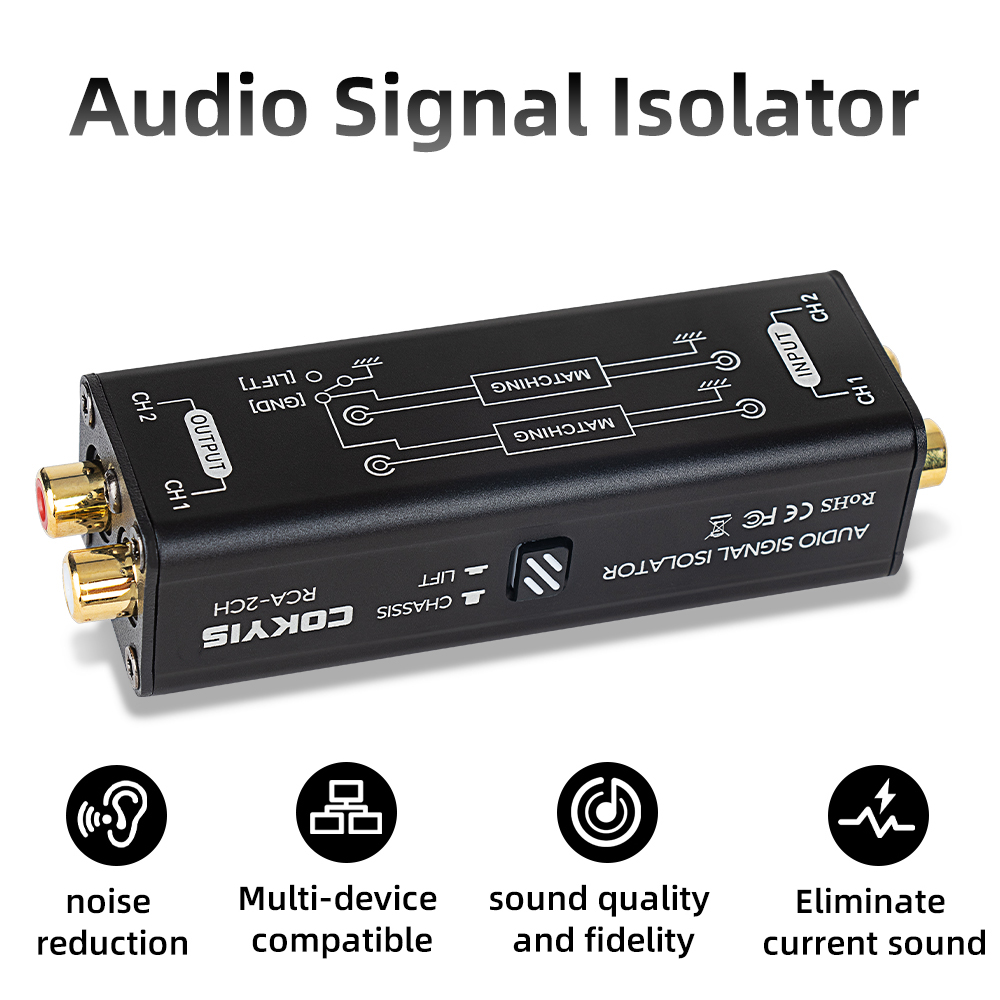 Audio Music Isolator - Aksesori Isolator Ground Loop RCA 2