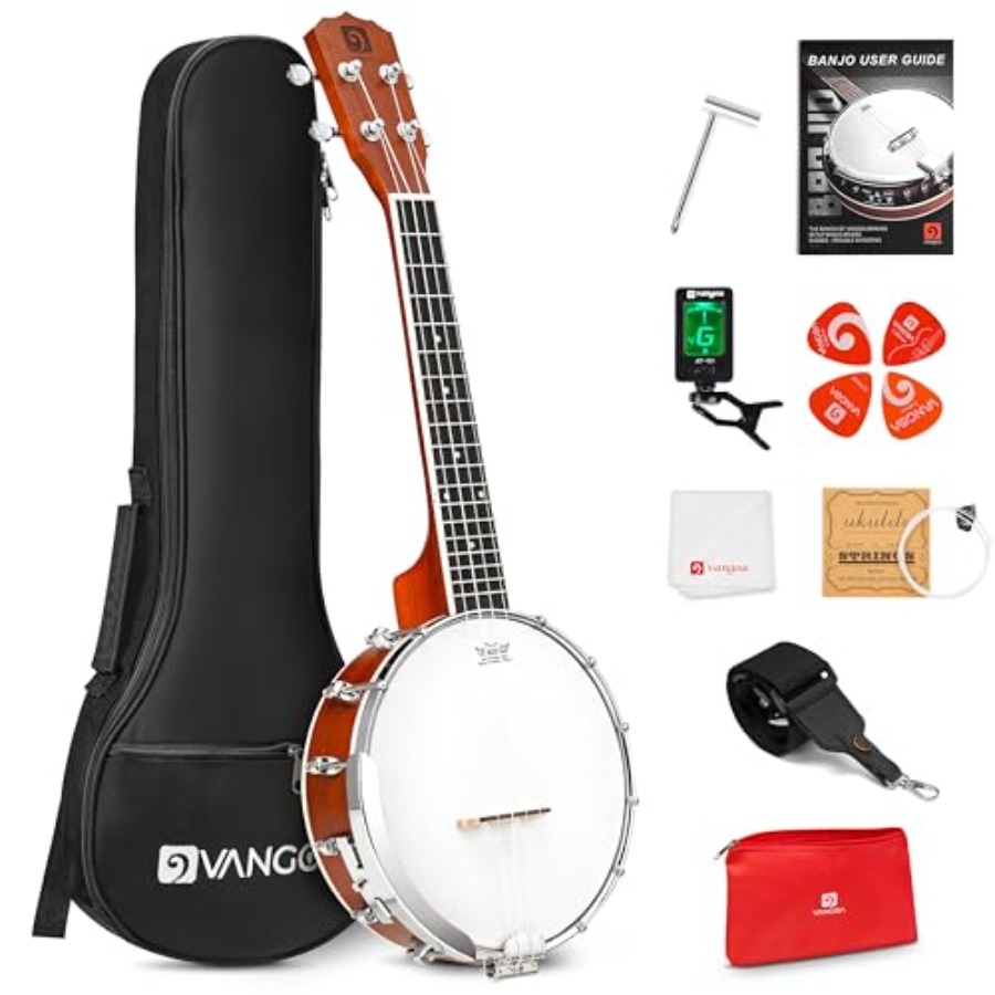 Ukulele Beginner Kit - Banjolele 23 Inci dengan Kepala REMO