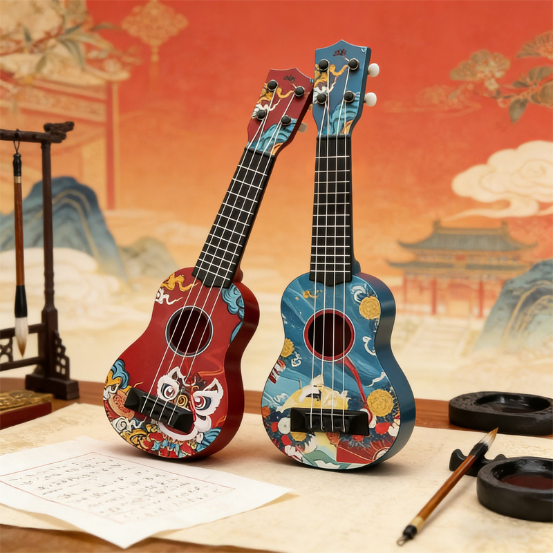 Ukulele Beginner Kit - Ukulele Mini 17,5 Inci, Kit Gitar