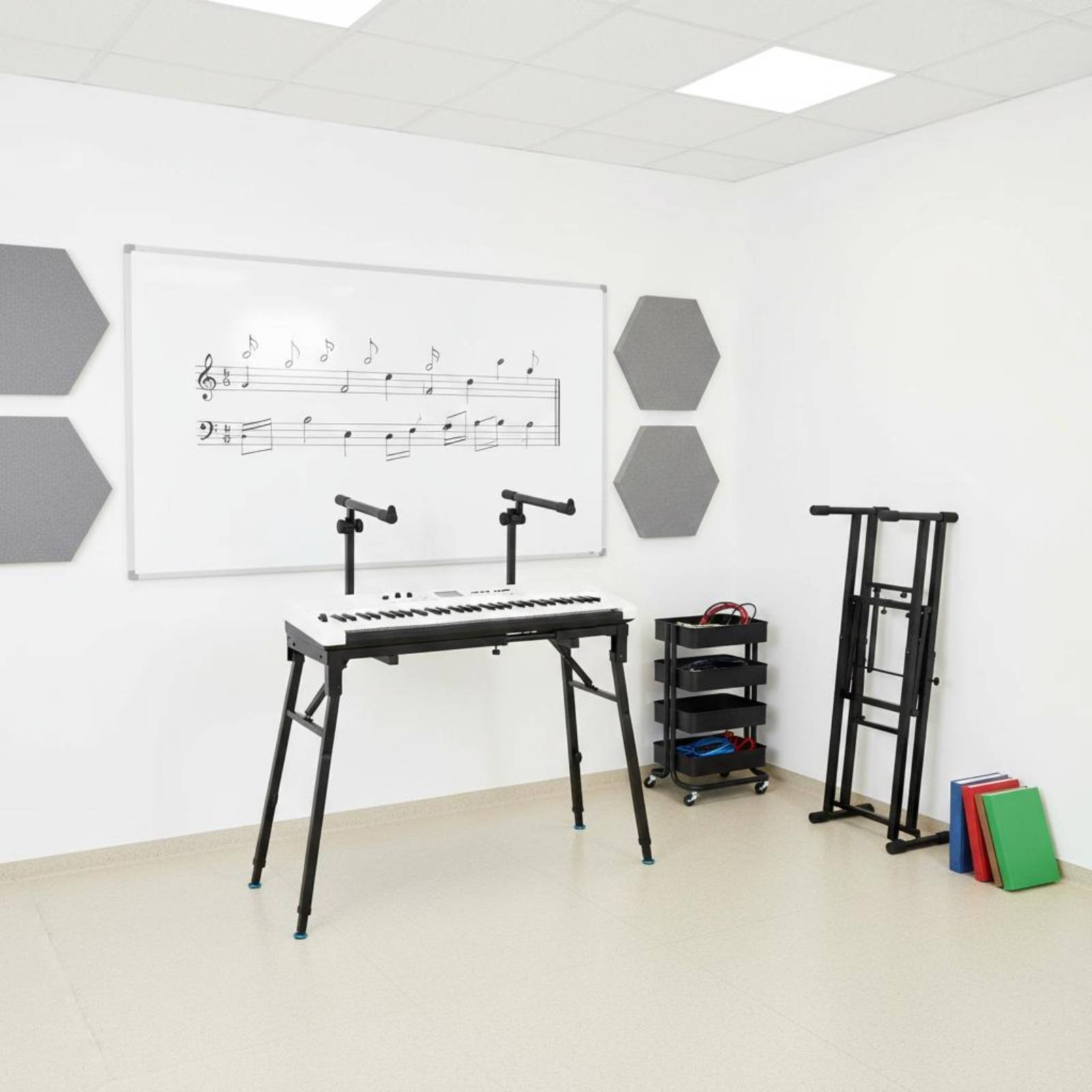 Dudukan Keyboard Lipat Portabe - Music Stand Folding ulasan dan harga