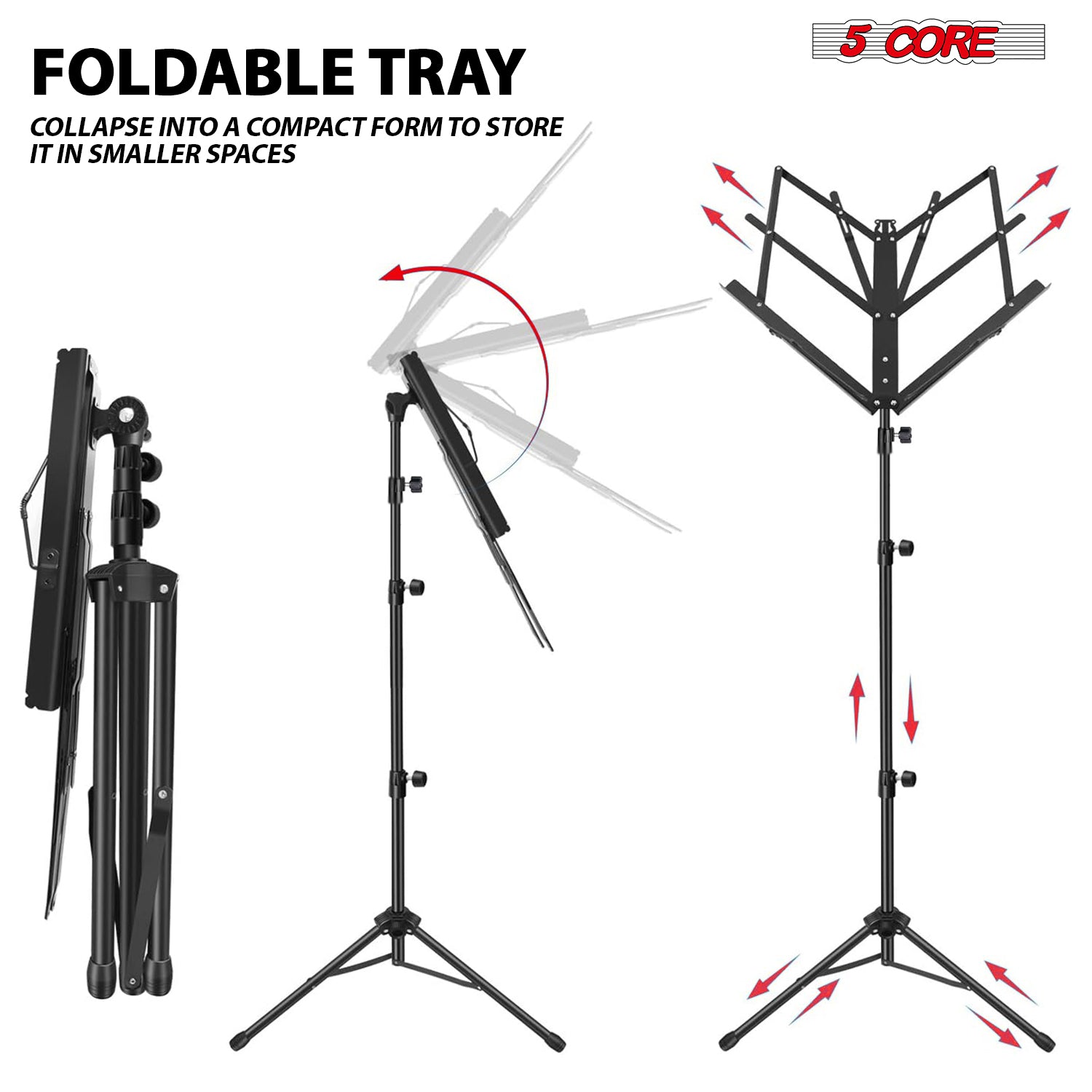 Stand Musik 5 Core Untuk Not M - Music Stand Folding ulasan dan harga
