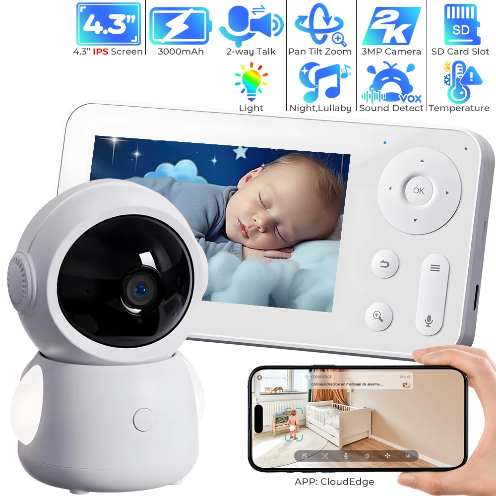 Monitor Bayi WiFi dengan Kontr - Audio Music Google ulasan dan harga