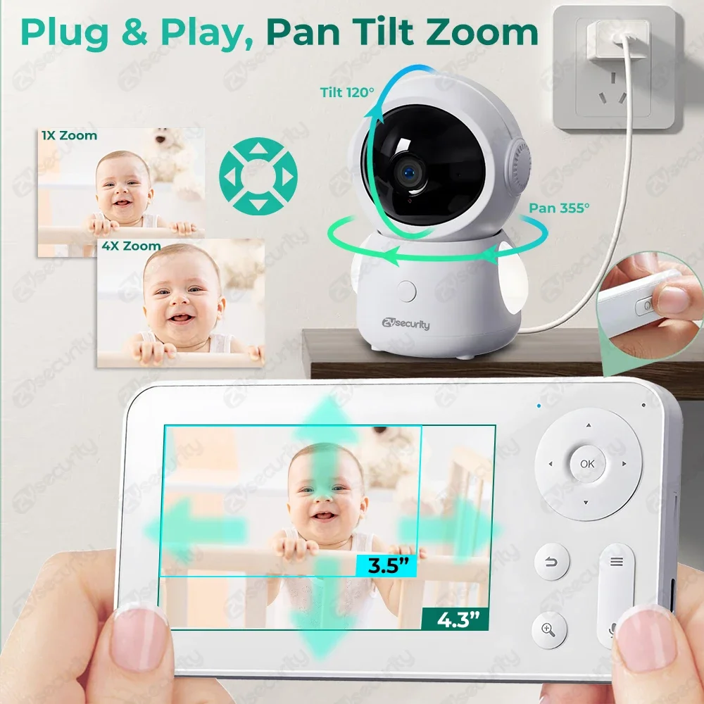 Monitor Bayi WiFi dengan Kontr - Audio Music Google ulasan dan harga