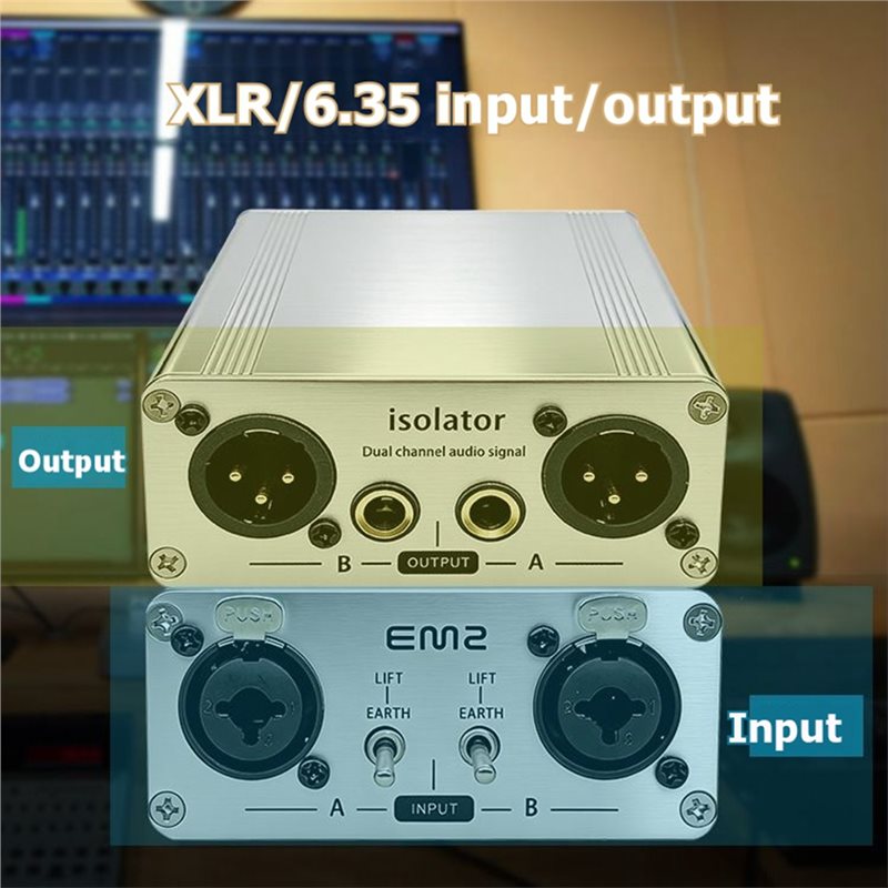Isolator Audio CJSD-XLR, Filte - Audio Music Isolator ulasan dan harga