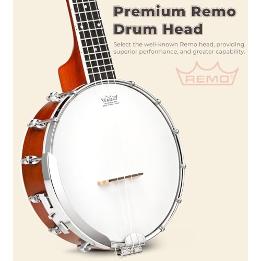 Banjolele 23 Inci dengan Kepal - Ukulele Beginner Kit ulasan dan harga