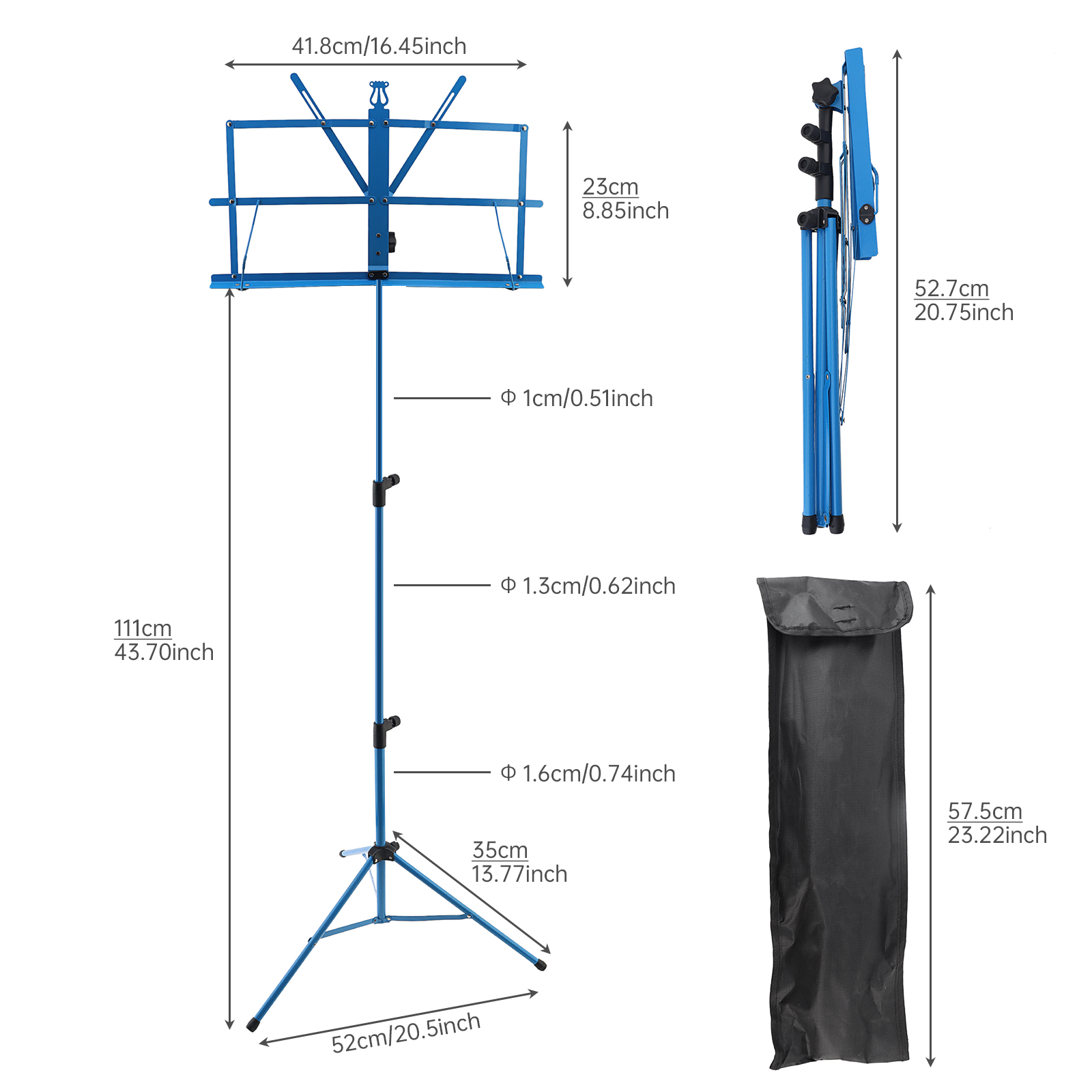 Colourful Tripod berdiri musik - Music Stand Folding ulasan dan harga