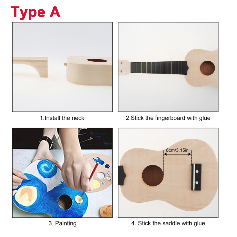 DIY Ukulele 21 Inch Kit Rusa S - Ukulele Beginner Kit ulasan dan harga